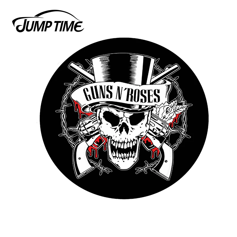 JumpTime 13 x 13cm Guns N Roses Rock Band Logo Vinyl Sticker Vinyl Decal Air Conditioner Car Accessories RV VAN Fine Graphics