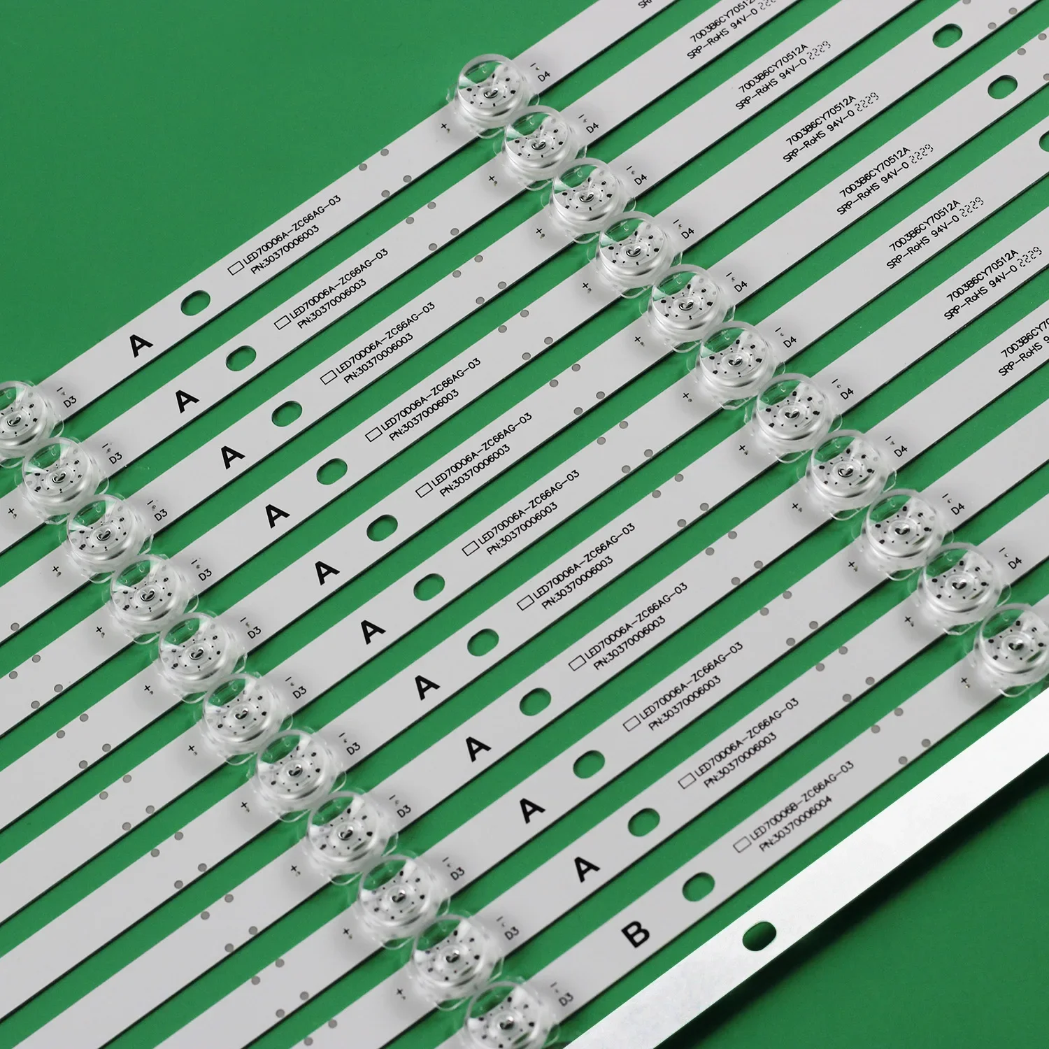 ONN 용 LED 백라이트 스트립 100012588 100068378 30370006005 30370006006 LED70D06A-ZC66AG-07 10 LED70D06B-ZC66AG-07 10 03 02 10D