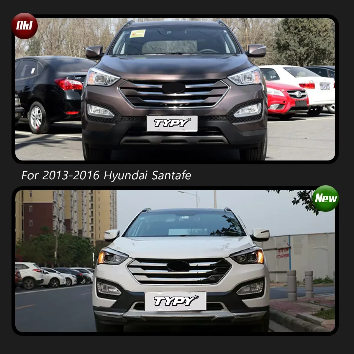 Picture 3: 2 PCS Car Lights LED Head Lamp for Sante FE IX45 2013 2014 2015 Headlights Assembly DRL Demon Eyes