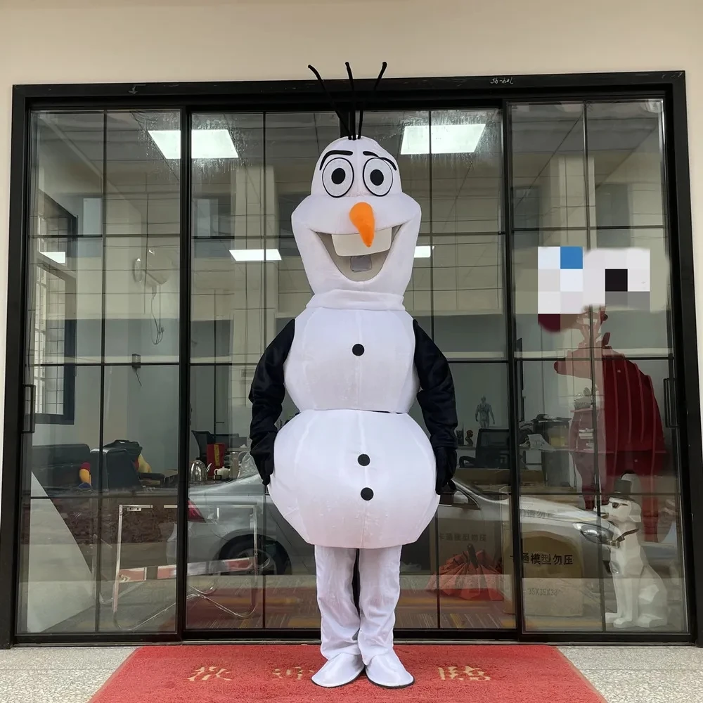 Hot Cosplay Frozen Snow man Olaf character costume Mascot Advertising Costume Fancy Dress Party Animal carnival