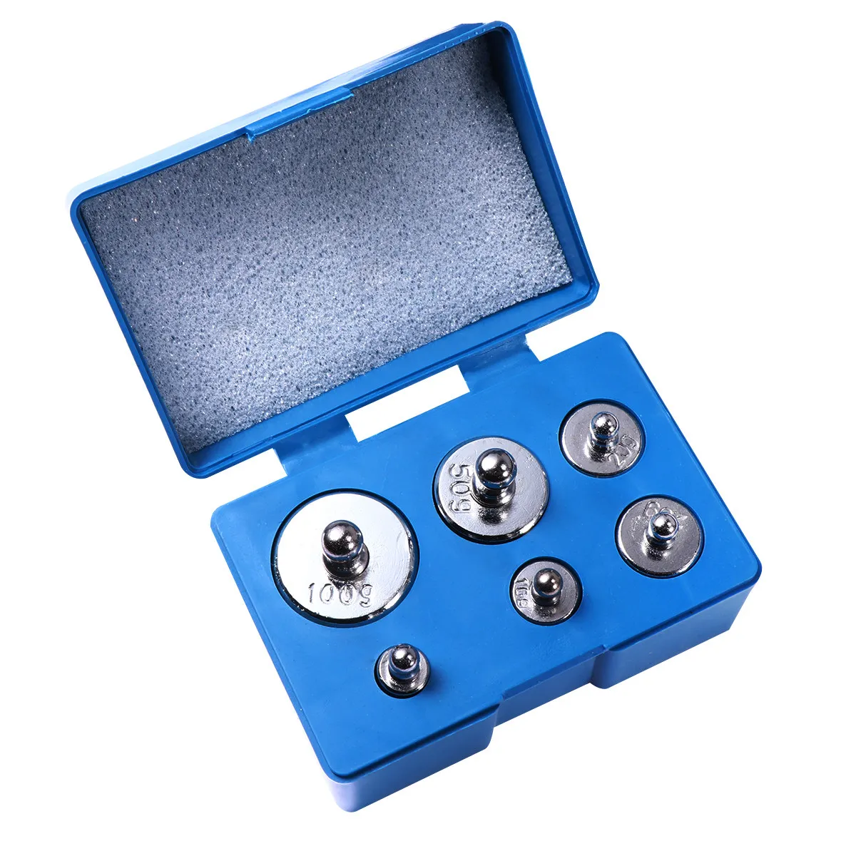 200 Grams Chrome Plated Scale Weight Set Polished Steel Accurate Balance Calibration Weights Tweezers Scientific Laboratory
