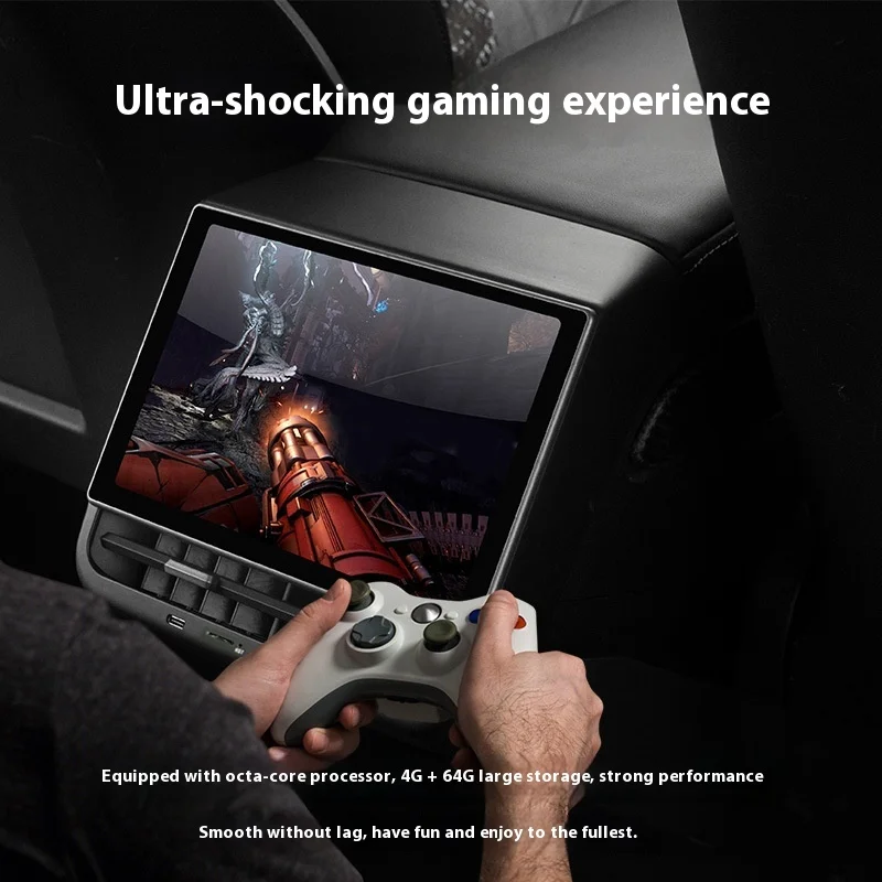 شاشة التحكم الترفيهي الخلفي Tesla-Model Y/3 إصدار 4G مقاس 8.66 بوصة شاشة عرض ذكية معدلة مع وظائف محسنة #3