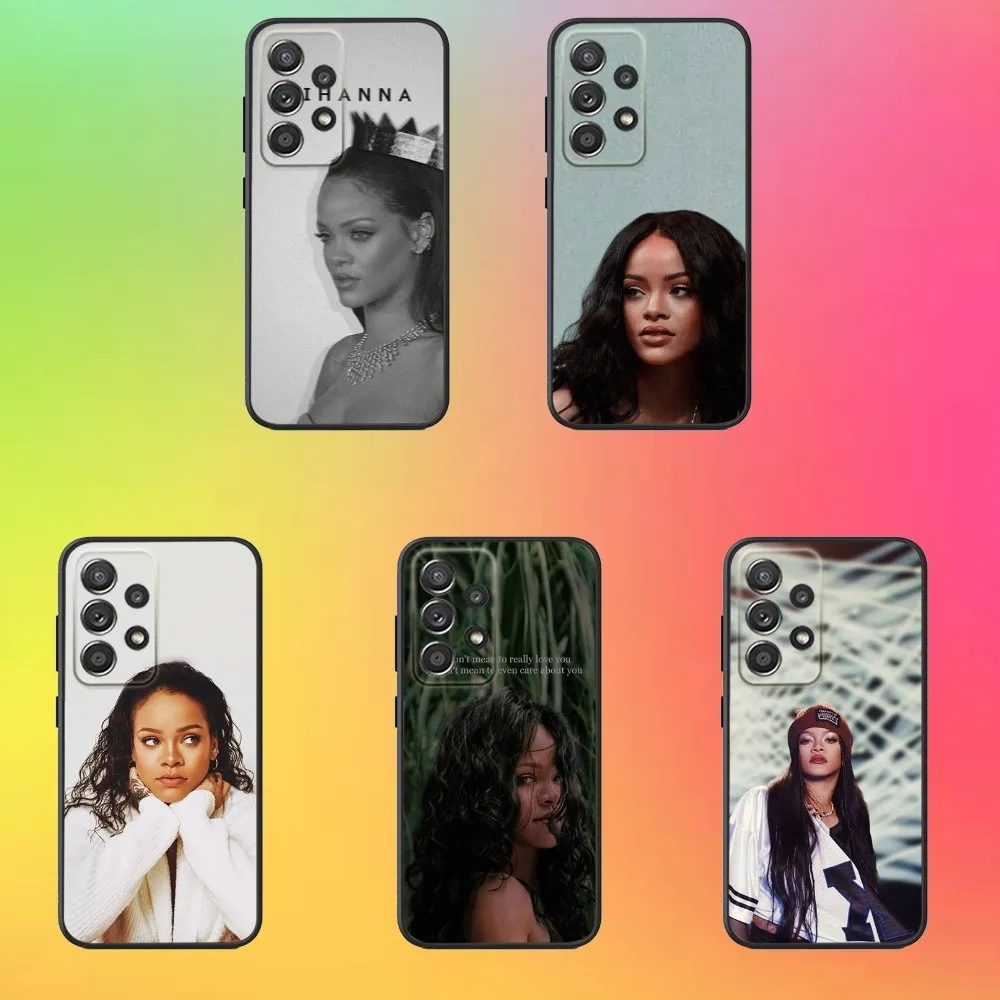 

Singer R-RIHANNA Phone Case For Samsung S25,S24,S21,S22,S23,S30,Ultra,S20,Plus,Fe,Lite,Note,10,9,5G Black Cover