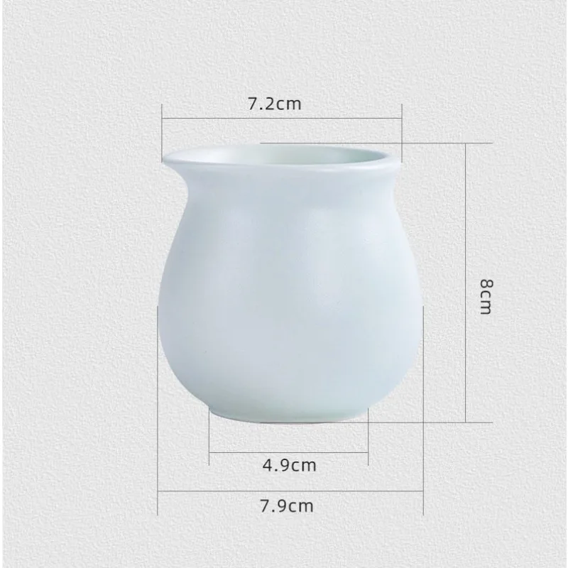Suitable for Double EnjoymentCup Ceramic CoffeeCup Double LipCup Hand Brewed Coffee SmellingCup Double Flavor Tasting Cup
