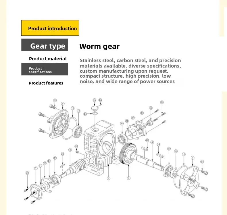WPA WPS WPO WPX Small Worm Gearbox Motor Speed Reducer Transmission