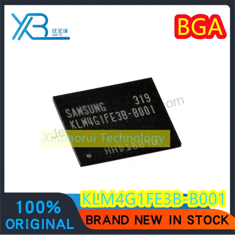 

(5/20pieces) KLM4G1FE3B-B001 BGA153 EMMC 4.5 4GB mobile phone font chip 100% new original consumer electronics