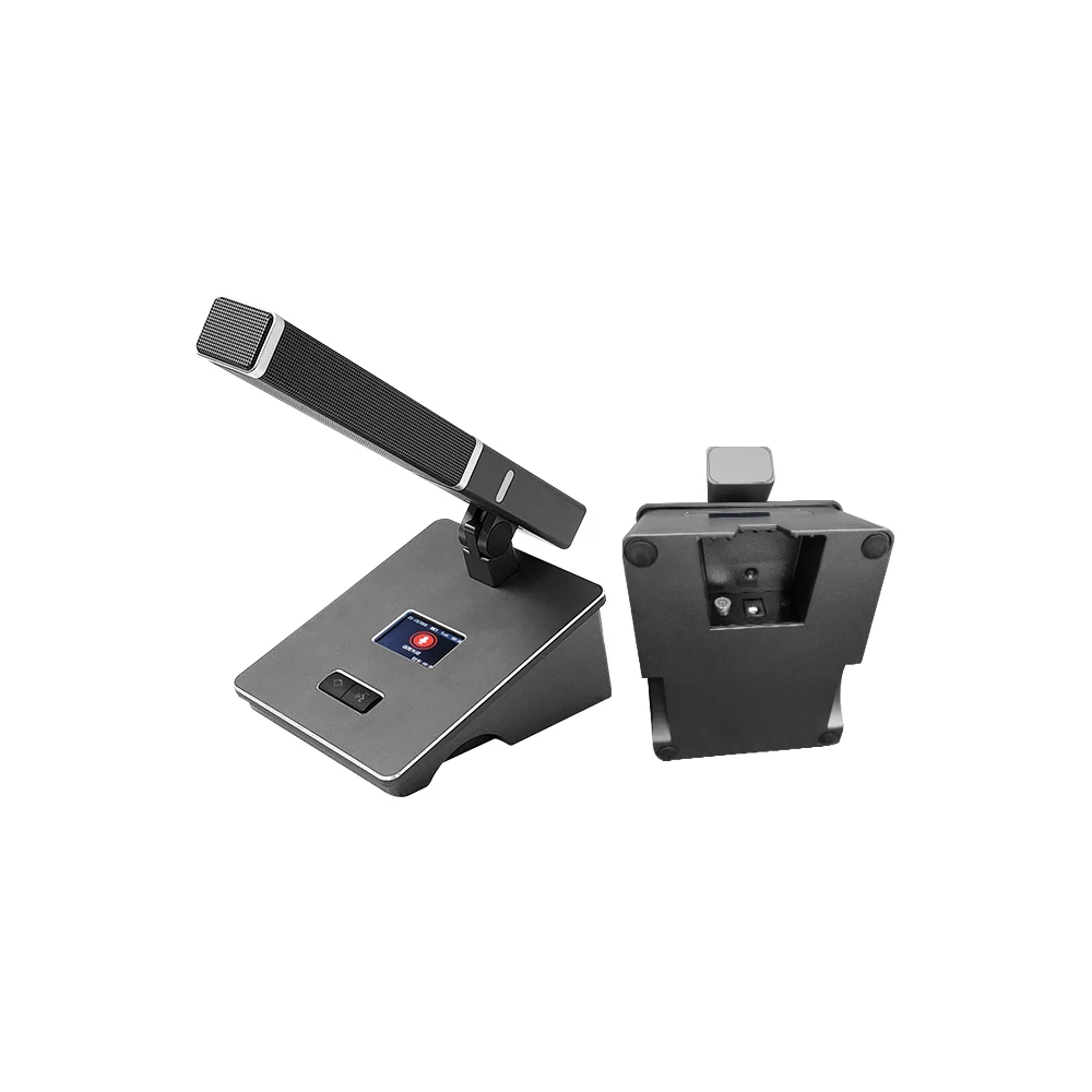 

5G Chairman Microphone Wireless Conference System with 2.2-inch Screen and Camera Tracking for Audio-Video Solution