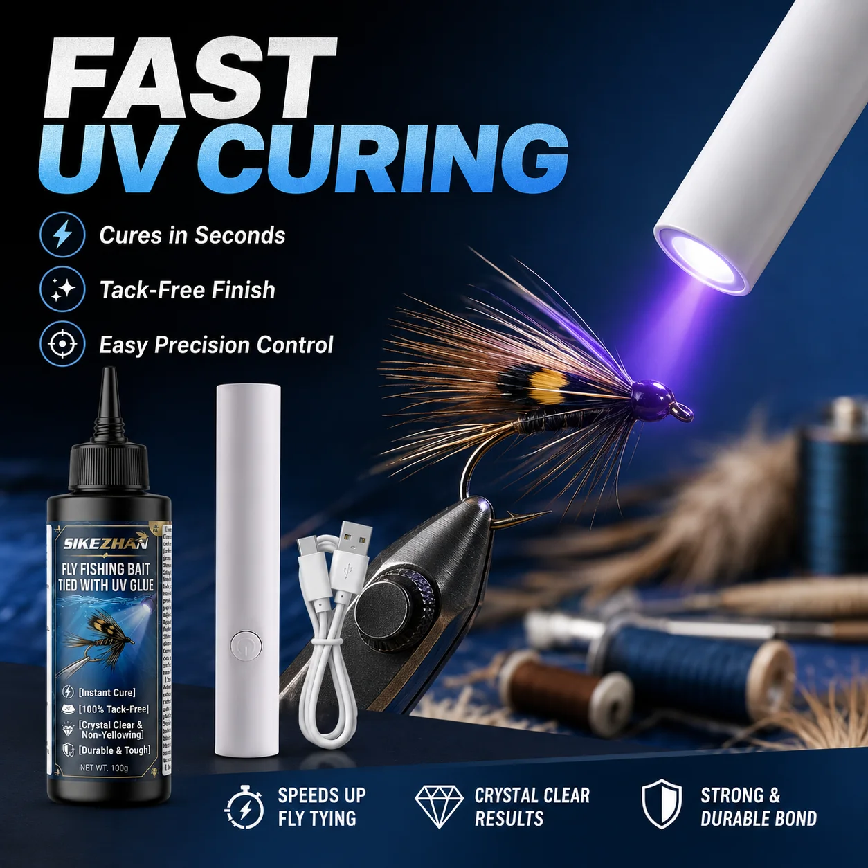 100g Clear Hard UV Resin Glue - Uv Whitening Kit 评论和价格