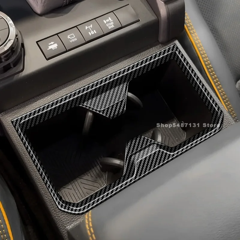 Car Central Control Water Cup Panel Cover Trim for Toyota 4Runner Interior Accessories 2025