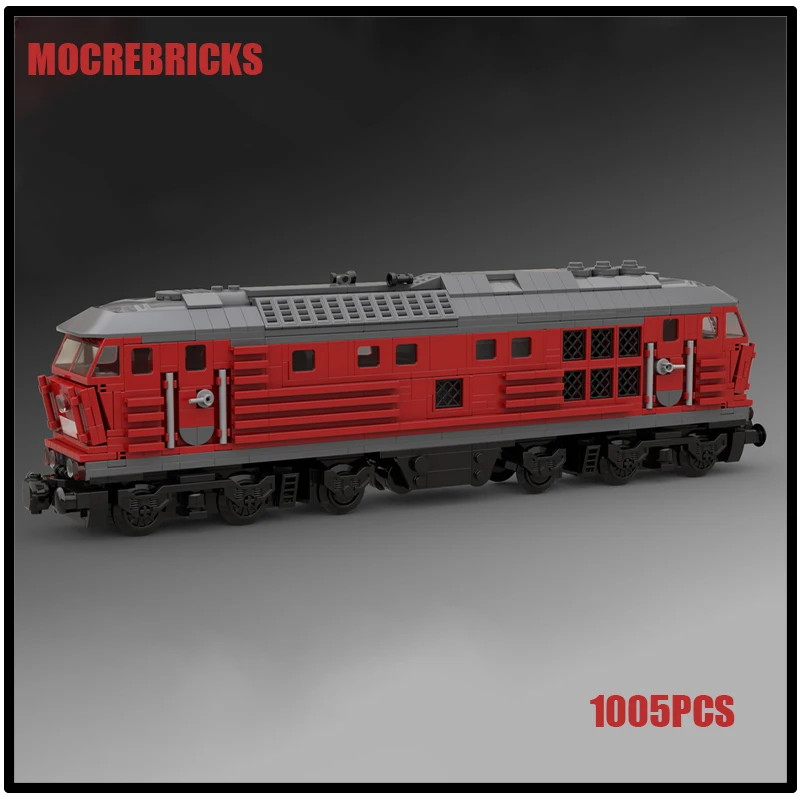 Classic City Train MOC Building Blocks Series DB BR 232 Diesel Locomotive Children's Enlightenment Assembly Bricks DIY Toy Gifts