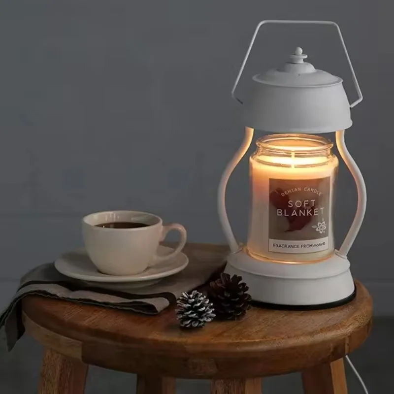 

Vintage lantern shaped candle warmer GU10 aromatherapy lamp wax melting night light