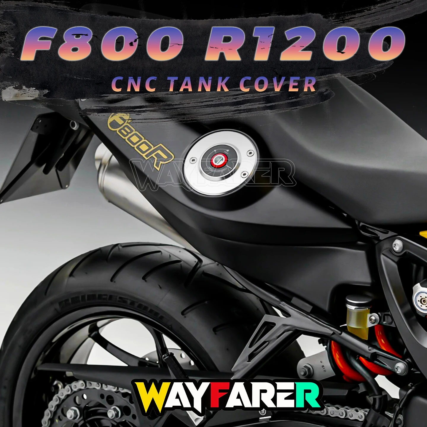 Racing Parts For BMW F800R F800GS R1200GS R1200R F800GSA F800 R1200 GS GSA R Accessories Motorcycle CNC Fuel Tank Cap With Key