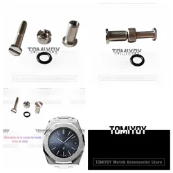 A Set AP15400 Front Cover Bottom Cover Screw Four Fork Screw Accessories Fit For AP Royal Oak 15400 41MM Original Watch