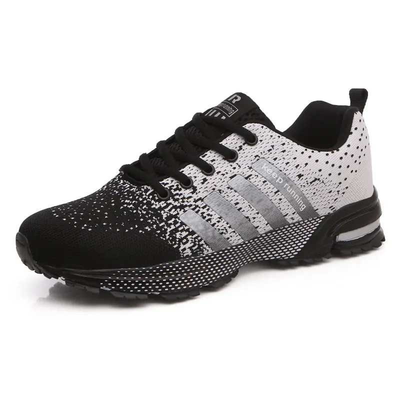 Men Women Running Shoes Breathable Knit Casual Sneakers Lightweight Non-slip Men's Jogging Sneakers Outdoor Women's Sports Shoes