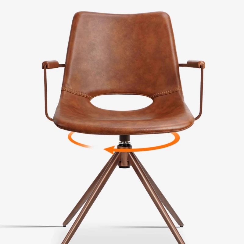 

Chair, home study armchair, high-end, retro rotating makeup seat