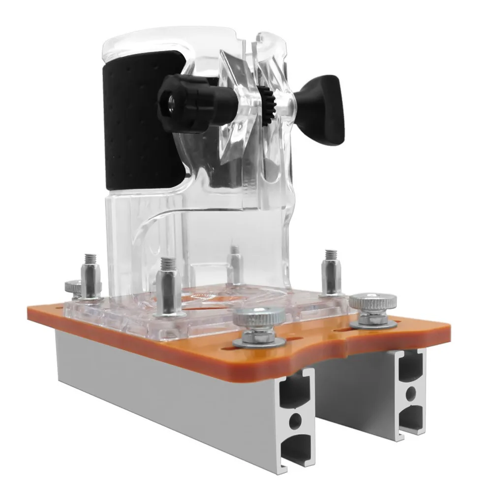 Grooving Wood Trimmer Router Base Professional Compact Fastener Slotting Bracket Universal Wood Palm Router Base Woodworking