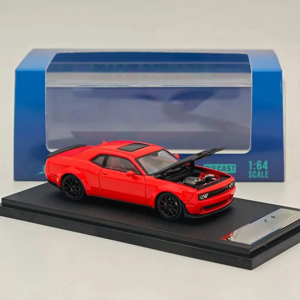 SH 1:64 for SRT Hellcat Muscle Sports Limited Edition Diecast Model Car Miniature Collection Toy Vehicle Models Auto Gift