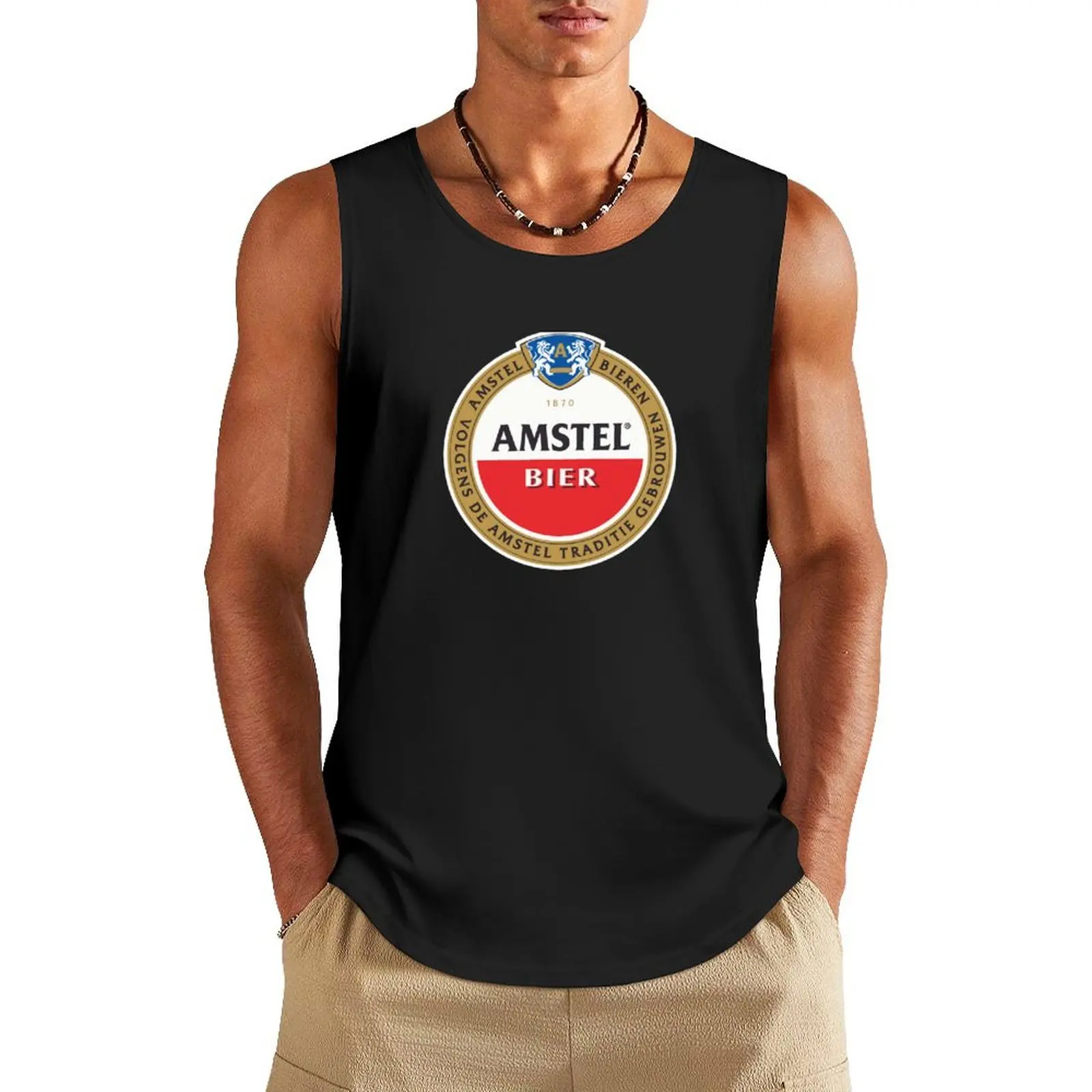 

classic beers Tank Top Men's summer t-shirt men clothings gym t-shirts man Men's gym clothing