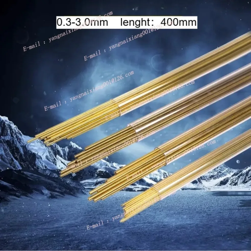 WEDM Single Hole L400mm Brass Copper Tube Drilling Machine EDM Wire CuttingSlow Running Piercing Electrode Parts