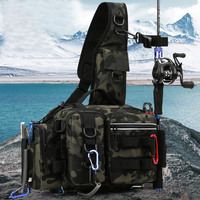 Tactical Fishing Backpack Chest Bag Camping Hiking Outdoor Camouflage Nylon Hunting Mountaineering Tackle Men Waist Fanny Pack