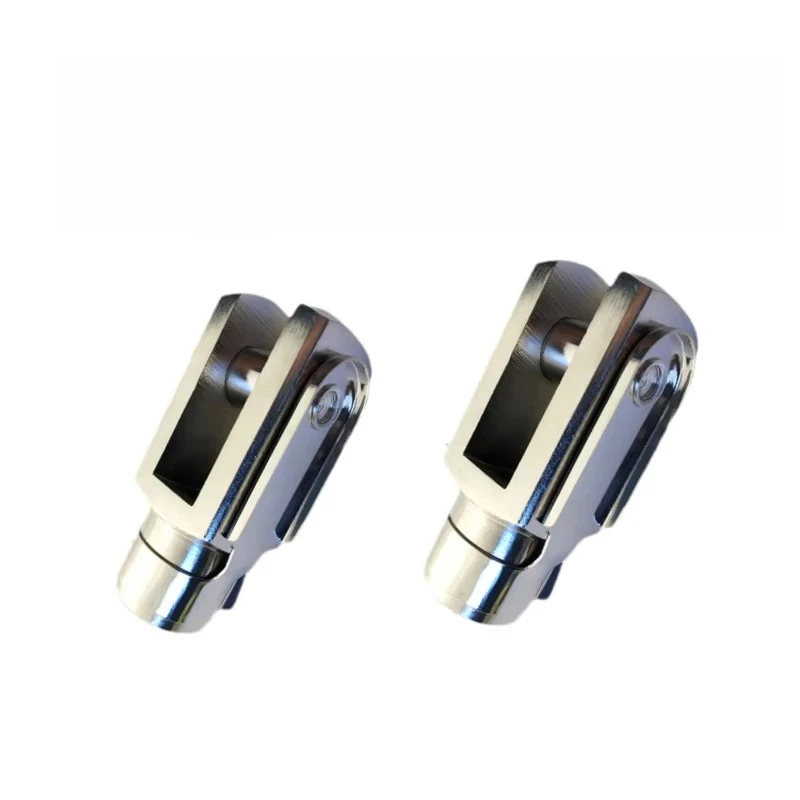 Pneumatic Cylinder Clevis Yoke End Fork Joint with Pin for ISO 6431 ISO 15552 M4 M5 M8 M10 M12 M16 Carbon Steel Rod End