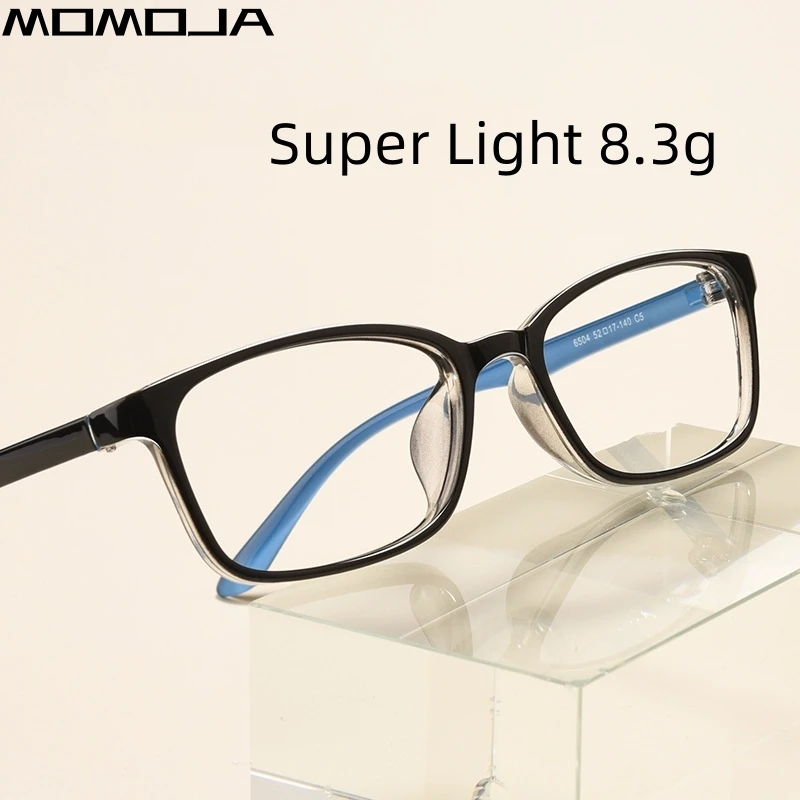 MOMOJA 2023 Fashion Eyewear Fashion Retro Square TR-90 Eyeglasses Optical Prescription Glasses Frame For Men And Women 6504TRM