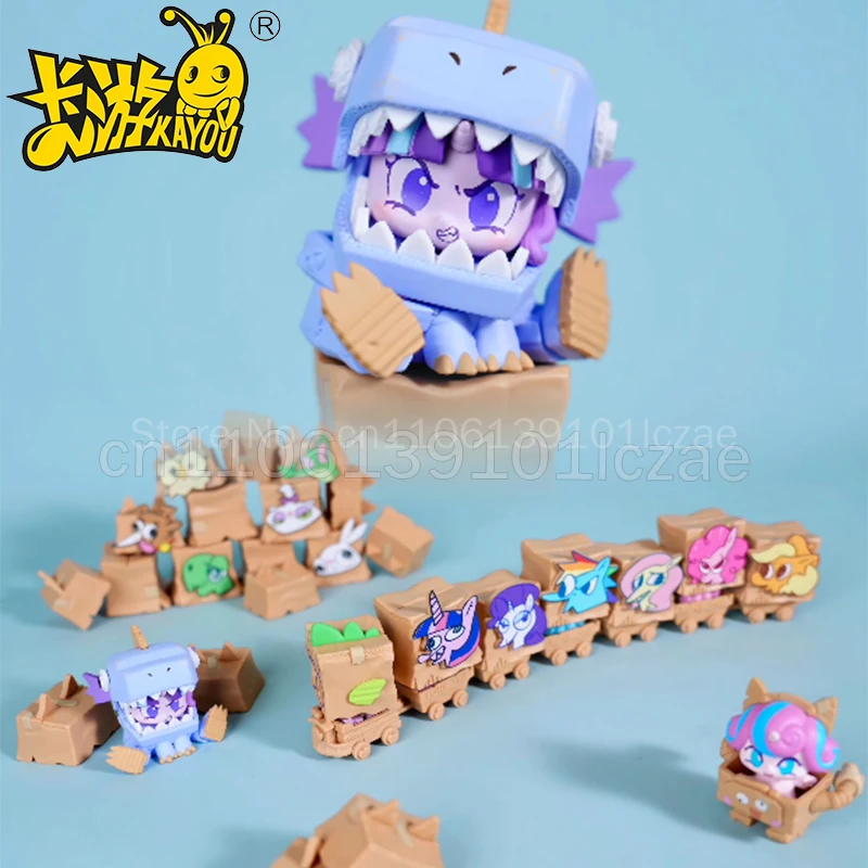 

KAYOU My Little Pony Kadder Mini Figure V2 Blind Box Adventure Pony Trip Box Play Desktop Ornament Collectible Toy