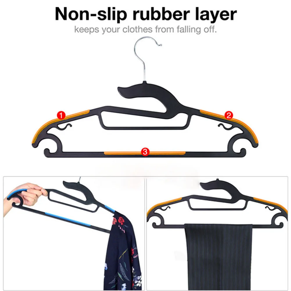 

Rubber Hanging Racks Sturdy and Durable for Dormitory Non-slip Multi Shirt Hangers Wardrobe Organizer for Clothes органайзеры