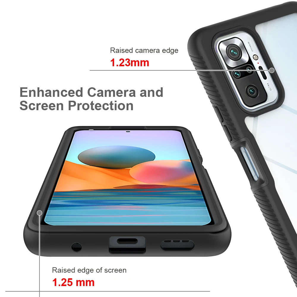 Hybrid TPU/PC Sky Case For Xiaomi Redmi Note 10 Pro Note10 Poco M5s Fundas Capa Two Layer Armor Shockproof Shell Phone Cover