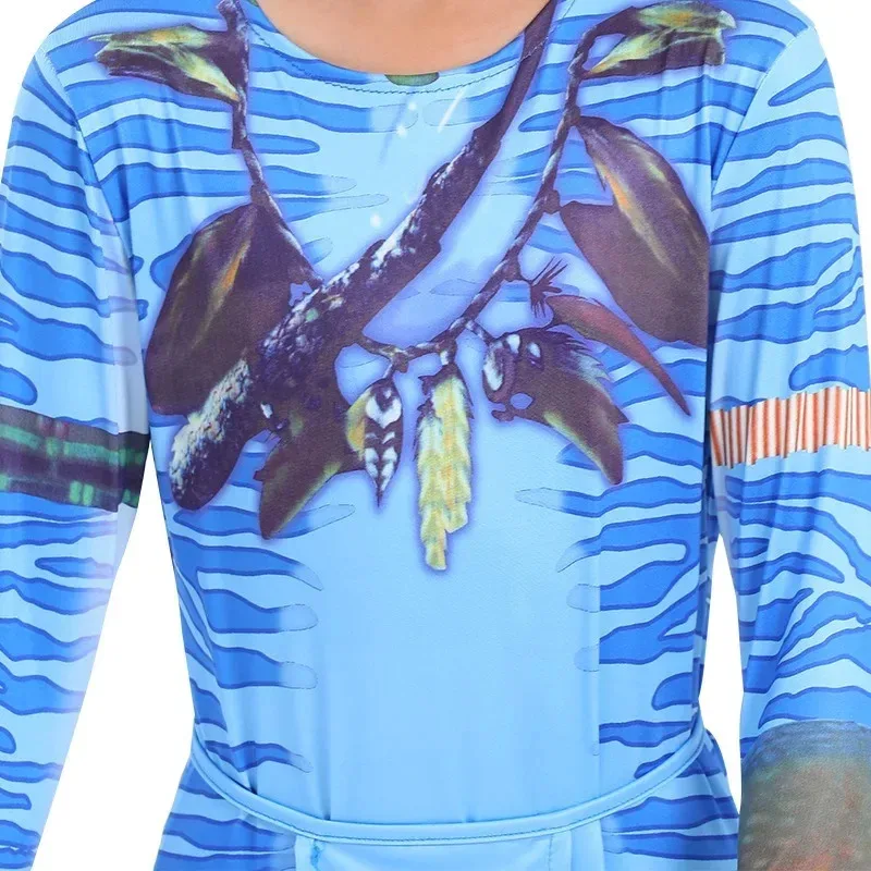 

Cosplay Anime Avatar Themed Cos Costume for Kids Tight Bodysuit Performance Outfit Halloween Costumes for Man Anime Cos 72th