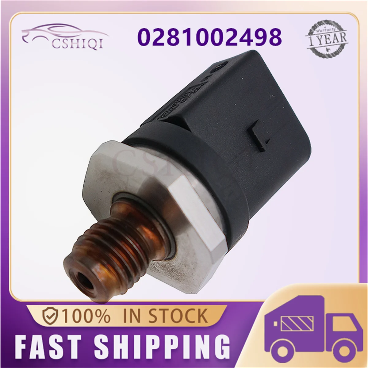

0281002498 Fuel Rail High Pressure Sensor 281002498 0041537528 For M-ercedes B-enz A C E G M S-Class 0281002238 Car Accessories