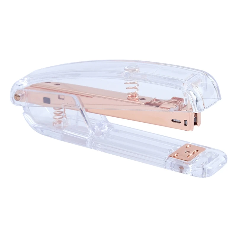 เย็บกระดาษสำนักงานอะคริลิคใส Gold Light Duty Office หน้าแรกเครื่องมือสำหรับเดสก์ท็อปอุปกรณ์เสริมสำหรับนักเรียนครู