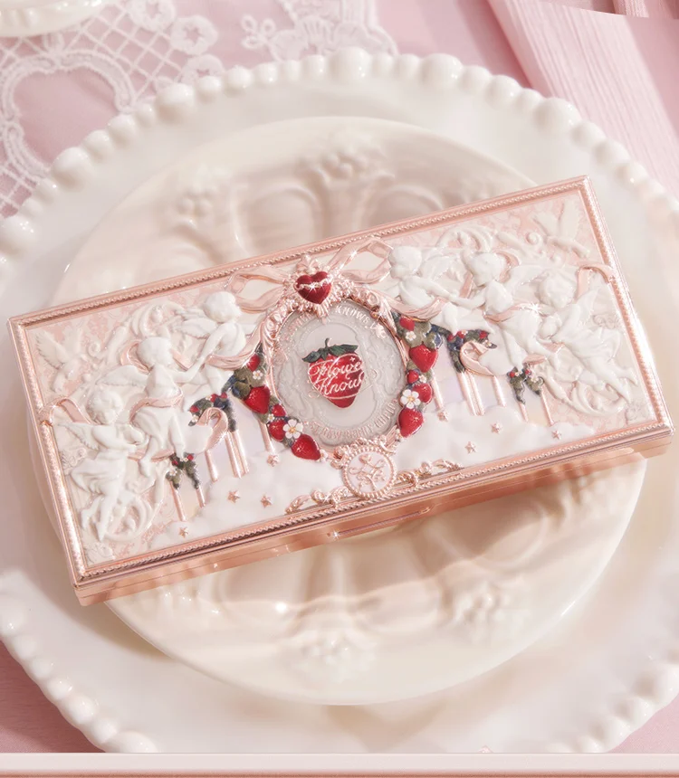 Flower Knows Strawberry Cupid Collection Make-up Palette 14g pink Blush/Highlighter