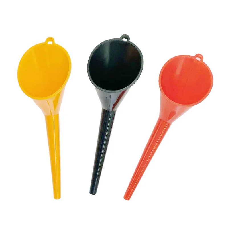 Car Gasoline Oil Funnel Long Stem Fuel Filling Tools Anti-splash Plastic Oil Funnel Motorcycle Refueling Tools Auto Accessories