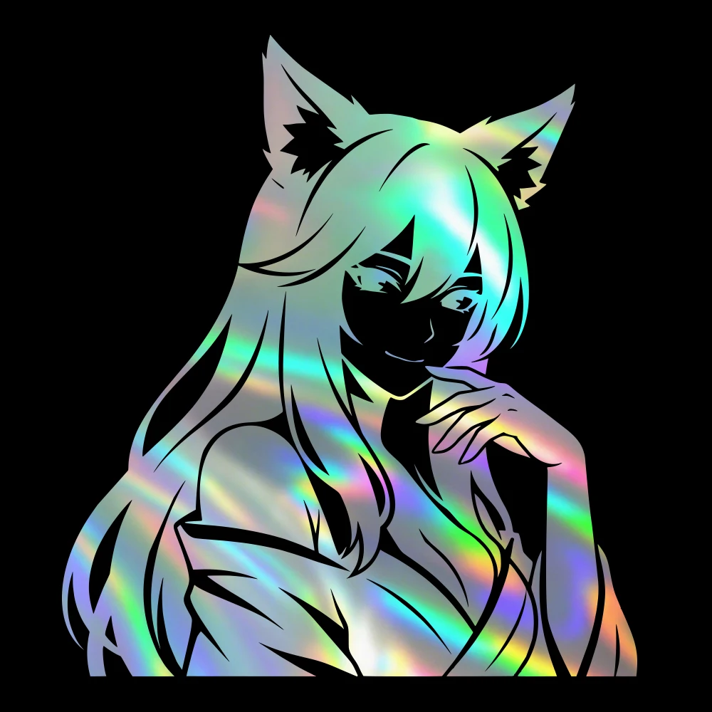 Japanese Anime Car Sticker Window Decoration Beautiful Girl Stickers Laptop Computer Auto Parts Vinyl Decals
