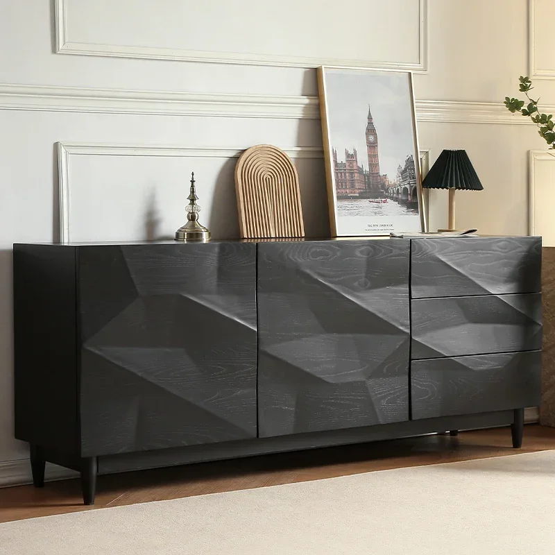 خزانة جانبية لتناول الطعام من الخشب الصلب، وخزانة تخزين عتيقة، وخزانة شاي لأريكة غرفة المعيشة، وخزانة جانبية لغرفة النوم #2