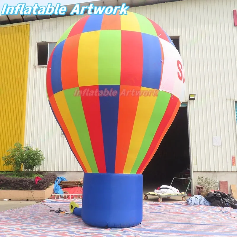 Personalized Advertising Decoration Rainbow Giant Ground Balloon for Outdoor Promotion Toys