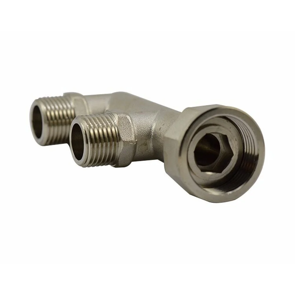 Brass Three Way Connector For for For f Type Gas Meter 1/2 Inch Outlet M30x2.0 Thread 12.5mm Bore Diameter 7x7x11cm