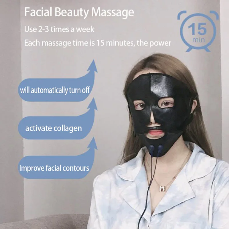 New Home Facial Mask EMS Introducer Facial Beauty Mask Electronic Mask Instrument Massager Mask Machine