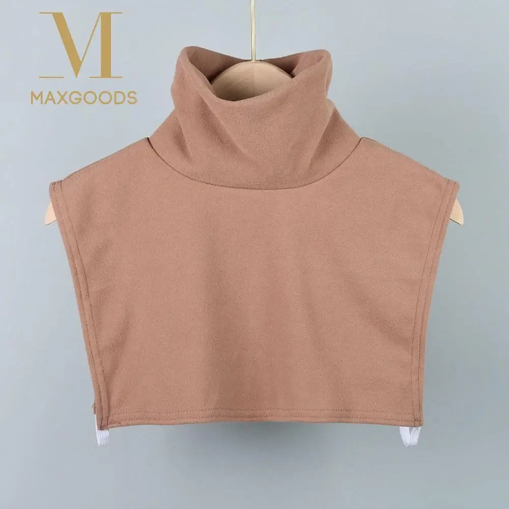 

Шарфы, накидки, искусственный воротник, съемный двусторонний высокий воротник, аксессуары для одежды, однотонная водолазка, чехол для шеи, теплый