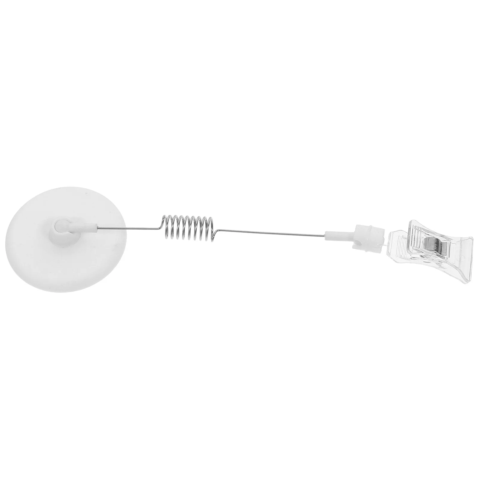

6Pcs Clip on Round Disc Price Card Holders Reusable ABS Sign Holder Clips for Supermarket Retail Price Display Vertical