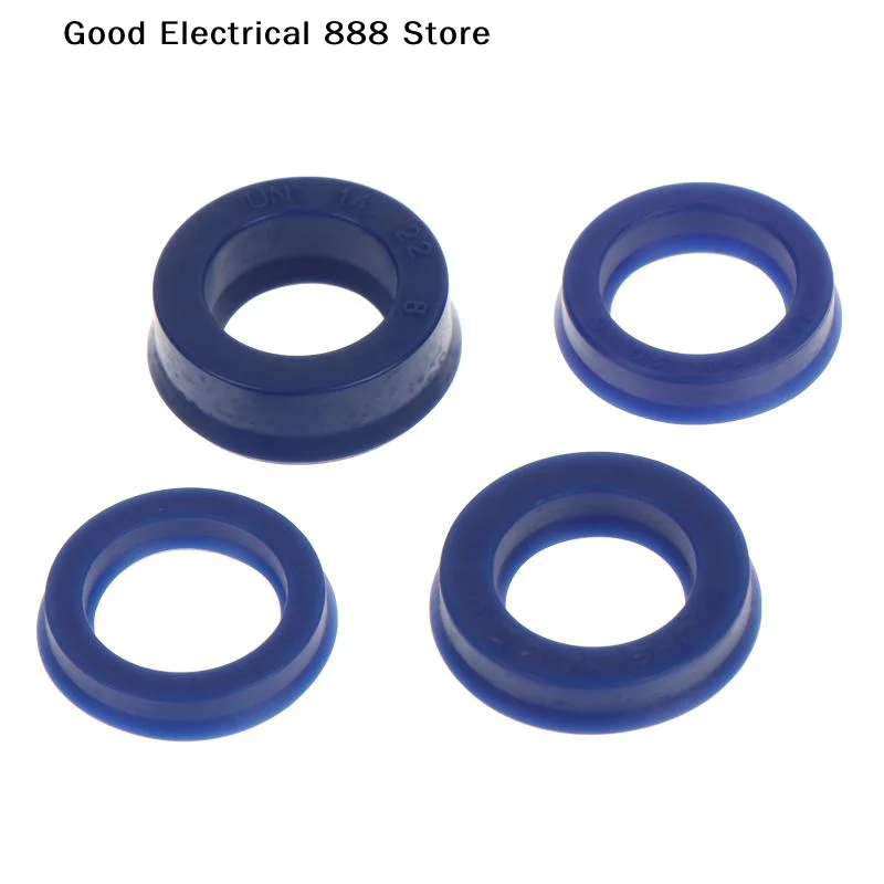 【G】10Pcs Polyurethane UN Hydraulic Oil Seals High Pressure Oil Resistance 14mm ID For Industrial Hydraulic System Repairs