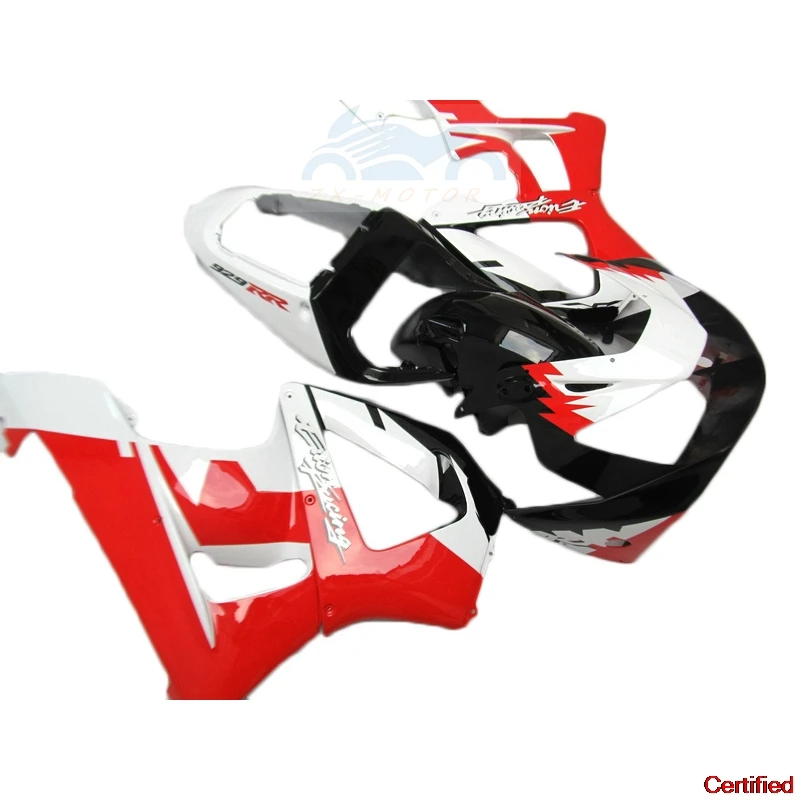 

Plastic ZXMT Bodyworks Fairing Kits For Honda CBR900RR CBR929RR 2000 2001 Red White Black Fairing Set CBR 929 RR 00 01 RM09