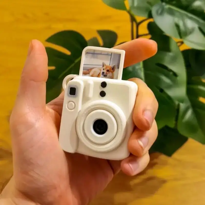 Hält Fotos, Kamera-Schlüsselanhänger, Mini-1-Zoll-Fotos, Schlüsselring, dekorativer Anhänger, leichter Stressabbau-Schlüsselanhänger, Geschenk – Detail 2