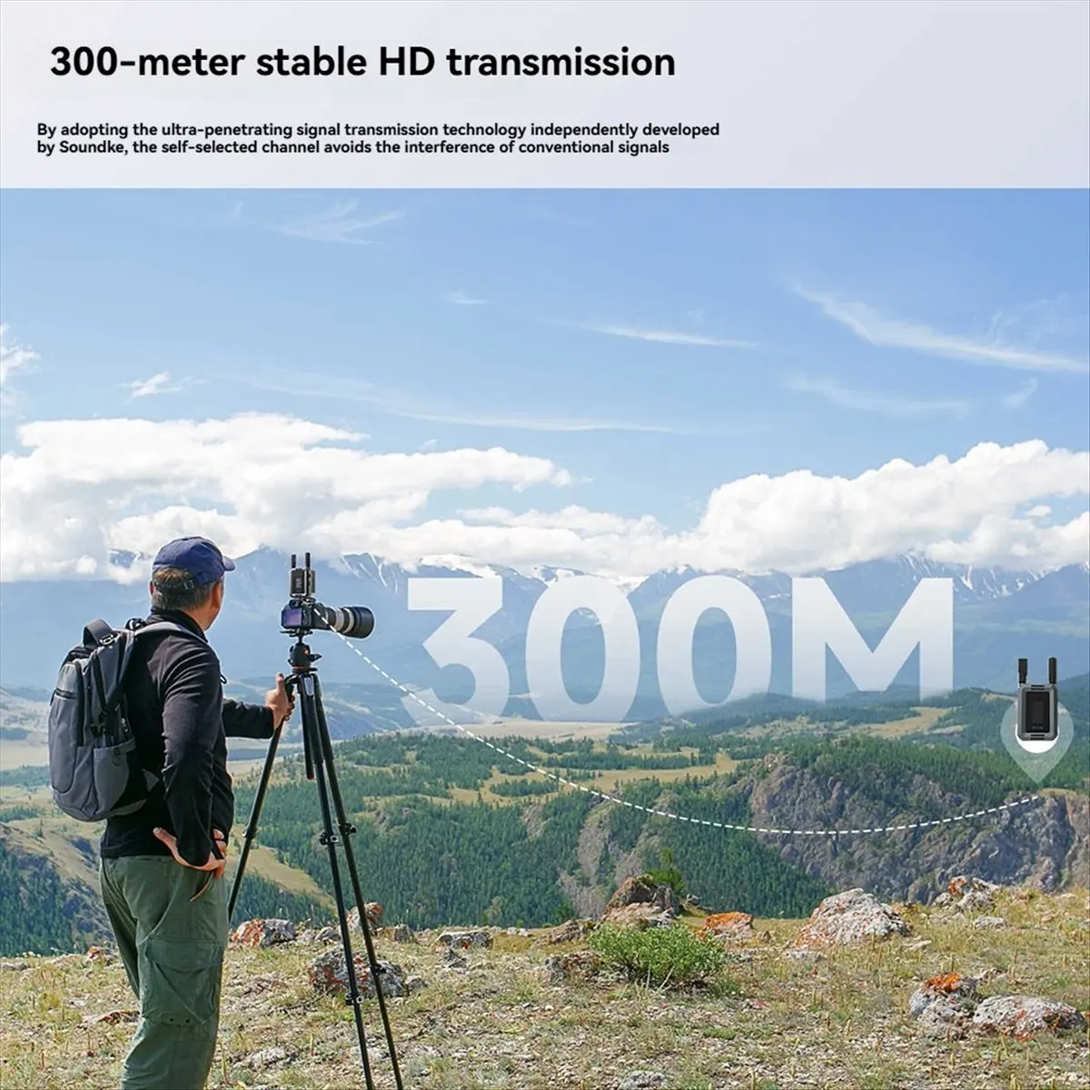 L77A XVision HD Wireless Video TX&RX 1080P60 UVC Streaming 80ms Low Latency No Noise for Camera/Smartphone/PC Live Streaming