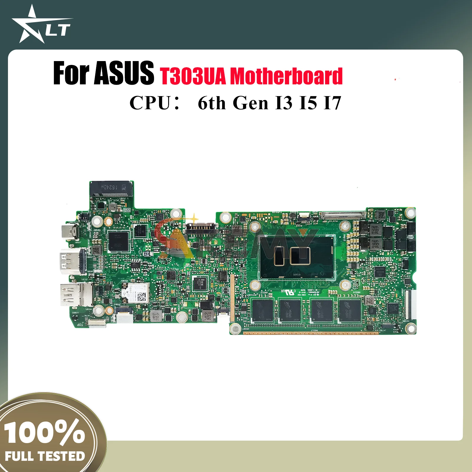 

T303UA Материнская плата для ноутбука ASUS Transformer T303UA T303U Материнская плата для ноутбука с процессором I3 I5 I7 100% тестирование ОК быстрая доставка stk