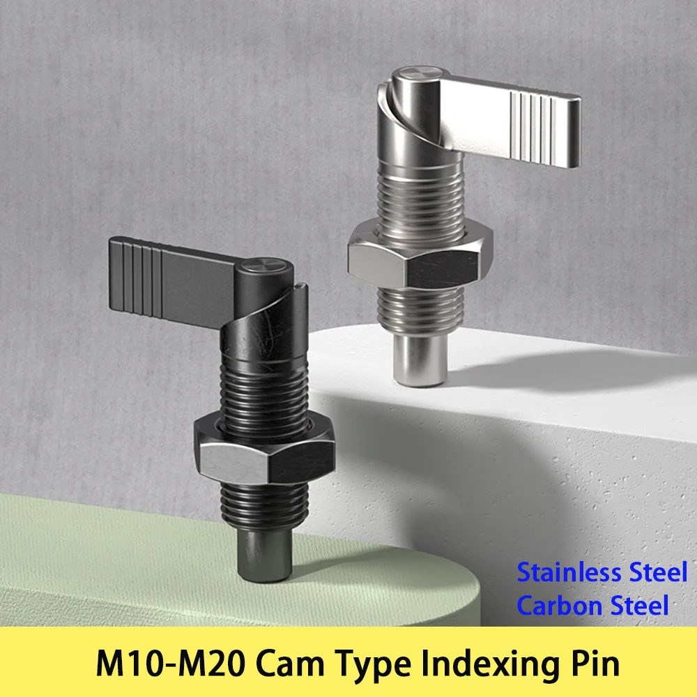 M10 M12 M16 M20 Cam Type Indexing Pin Stainless Steel/carbon Steel Knob Plunger Spring Positioning Pin Stop Telescopic Pin
