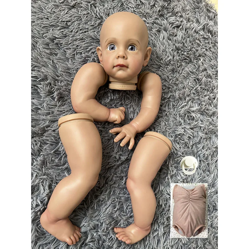 

24 дюйма окрашенные DIY куклы наборы Tan Skin Baby Мэгги с тканевым телом и глазами