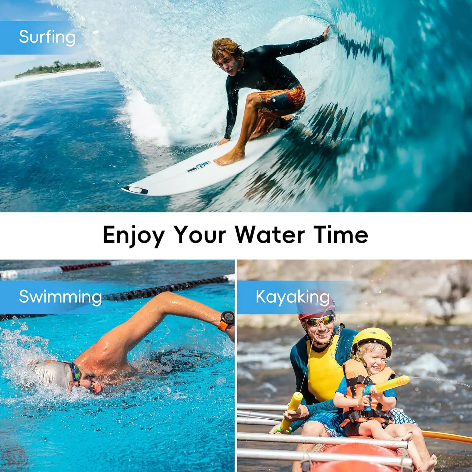 JJC Floating Strap Waterproof Camera Float Underwater Wrist Strap for Gopro Hero 10 9 8 7 6 Olympus TG-7 TG-6 TG6 TG5 TG-4