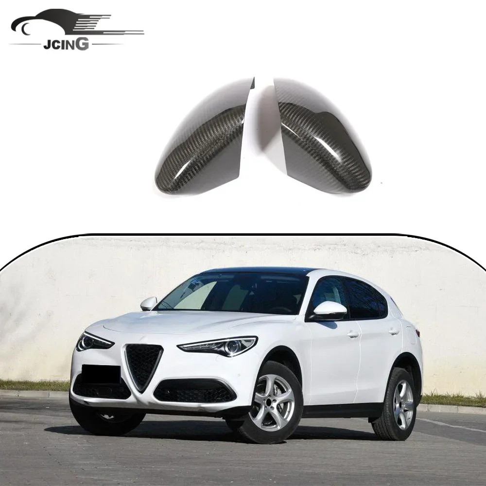 Carbon Fiber Rearview Mirror For Alpha Coefficient Romeo Stelvio 2017-2018 Car Rearview Mirror